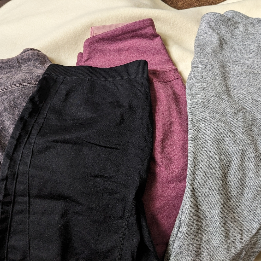 Leggings and bike shorts Pink and Black